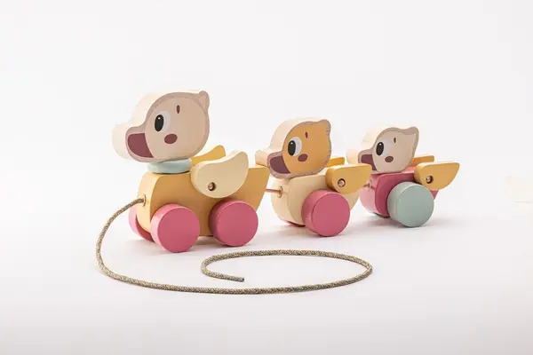 Jucarie din lemn - Cubika - Ratustele mele - Pastel | Cubika