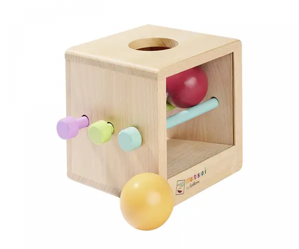 Jucarie din lemn pentru bebelusi - Cutie cu bile | Eichhorn