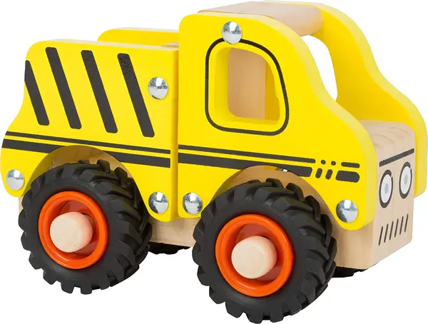 Jucarie din lemn Small Foot - Camion, galben