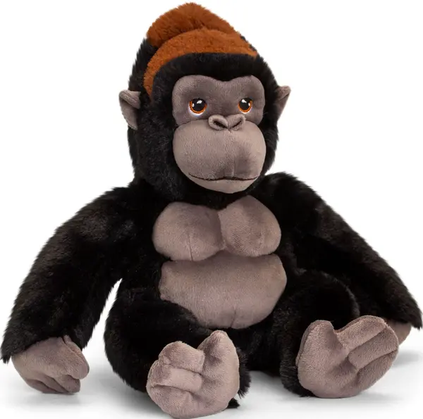 Jucarie ecologica de plus Keel Toys Keeleco - Gorila, 30 cm