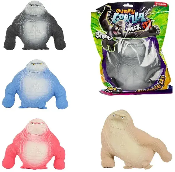 Jucărie elastică antistres Toi Toys - Gorilă, mare, sortiment