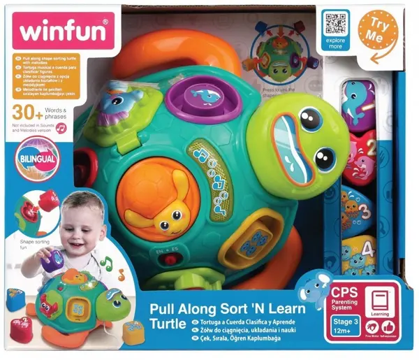 Jucărie electronică educativă WinFun - Broască - sortator