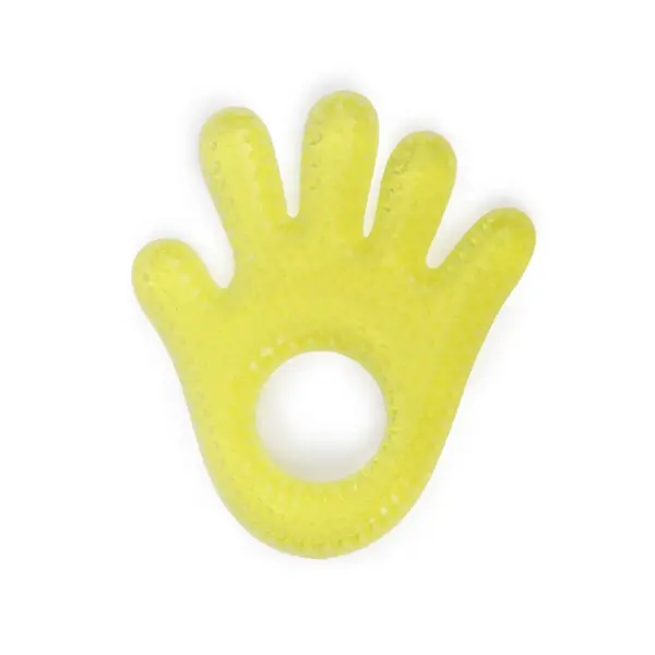 Jucarie gingival Cangaroo - Mână, galben