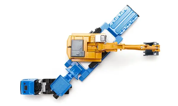 Jucarie - Heavy Haulage Transporter with Flat-Bed Trailer | Siku
