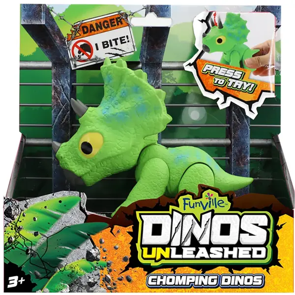 Jucarie interactiva Dinos Unleashed Chomping, Verde