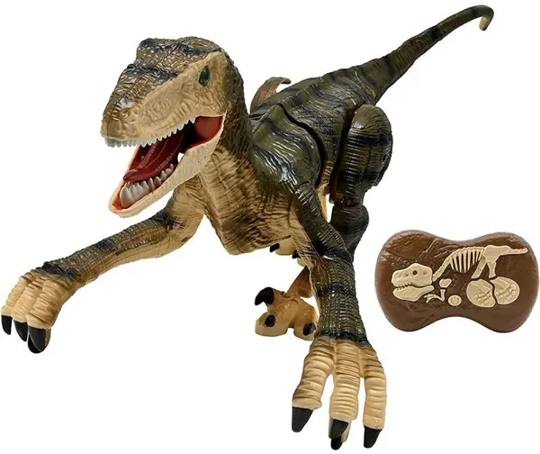 Jucărie interactivă Lexibook - Velociraptor, cu RC, verde