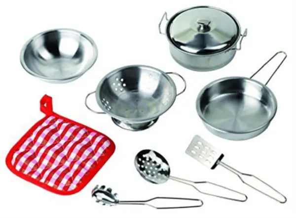 Jucarie interactiva - Set bucatarie, 9 piese | Goki