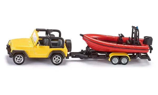 Jucarie - Jeep with boat | Siku