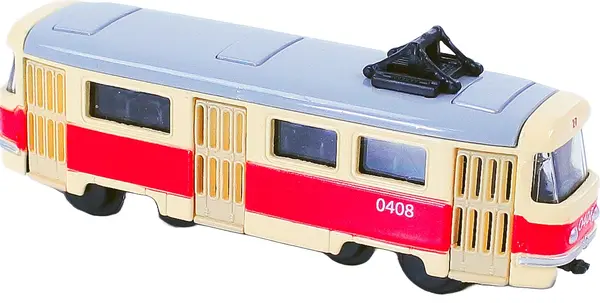 Jucărie metalică Rappa - Tramvai retro, 1:162