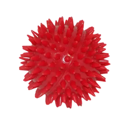 Jucarie minge cauciuc plina cu tepi 10 cm