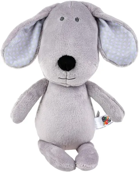 Jucărie moale de îmbrățișat Bali Bazoo - Dog, 28 cm, gri