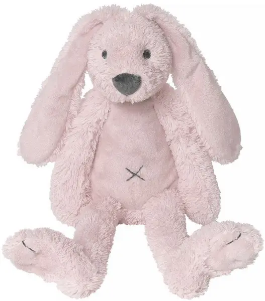Jucarie moale Happy Horse - Iepuras Richie, roz, 28 cm