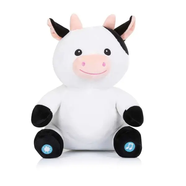 Jucarie muzicala de plus cu lampa de noapte Chipolino Vacuta