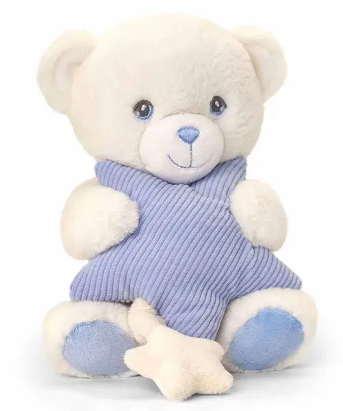 Jucărie muzicală de pluș Keel Toys Keeleco - Urs, 20 cm, albastru