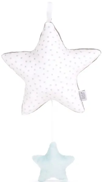 Jucărie muzicală de pluș Tedsy - Stea, 28 cm, albastră
