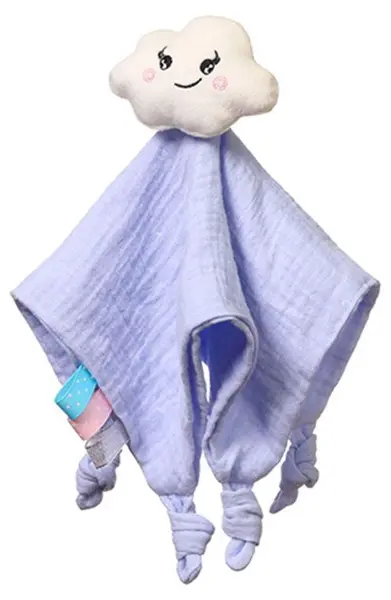 Jucărie pentru bebeluși de îmbrățișat BabyOno - Norișor Blinky, 25.5 cm