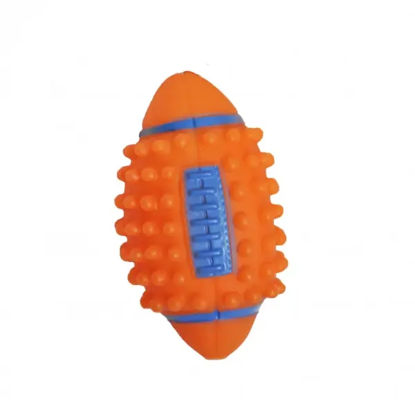 Jucarie pentru caini DOG TOY, Minge rugby, 7.8 x 12.5 cm
