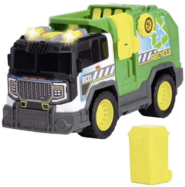 Jucărie pentru copii Dickie Toys - Camion de gunoi, cu sunete și lumini, 30 cm