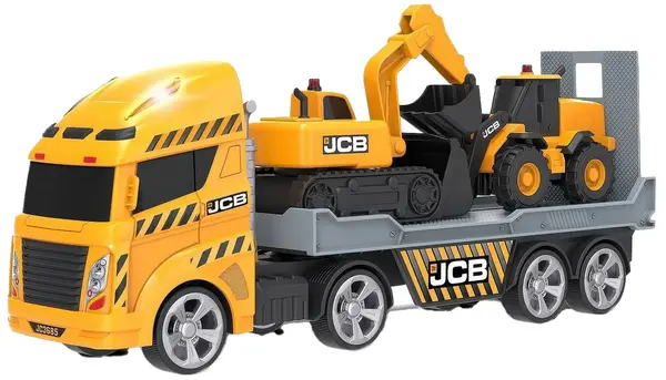 Jucarie pentru copii HTI Teamsterz - Camion excavator și excavator cu sunet și lumină