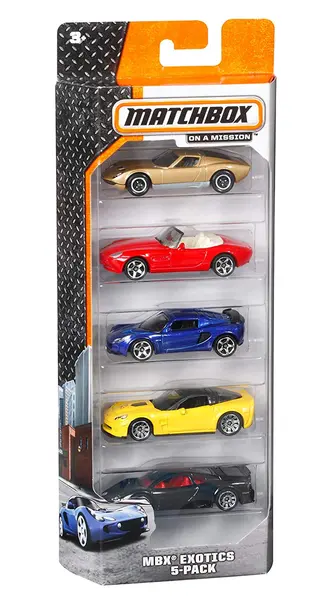 Jucărie pentru copii Mattel Matchbox - Set de 5 buc. masinute, sortiment