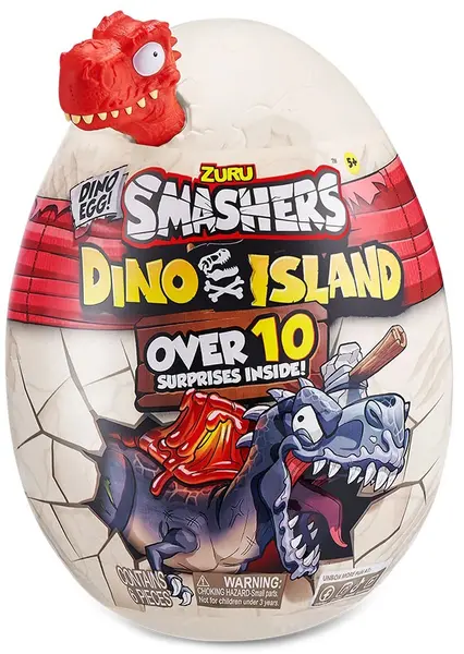 Jucărie pentru copii Zuru - Smashers Dino Island: Ou epic cu dinozaur roșu