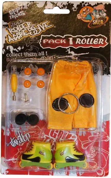 Jucarie pentru degete Grip&Trick - Role, galbene