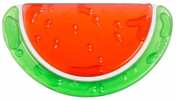 Jucărie pentru dentiție pe apă Wee Baby - Funny Colored, pepene verde