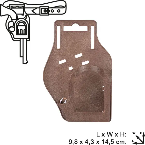 Jucarie - Pistol Cowboy cu toc, 12 capse | Gonher