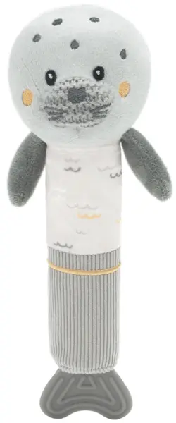 Jucărie scârțâitoare cu mâner de dentiție KikkaBoo Seally me