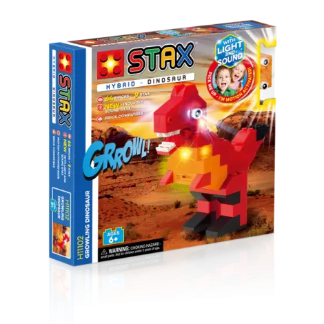 Jucarie - Seturi de constructie cu lumini si sunete Stax - Dinozaur