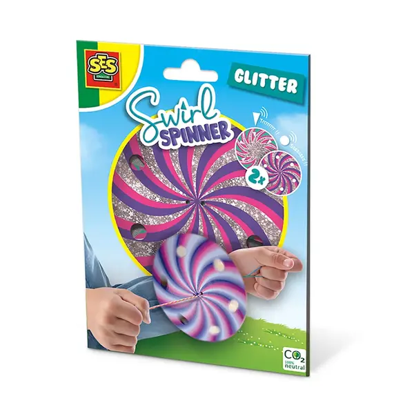 Jucarie , Spinner vartej Glitter (set 2 bucati cu fir neon)