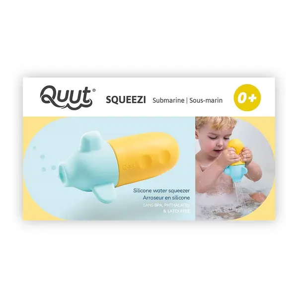 Jucarie stropitoare de baie din silicon Squeezi Submarine