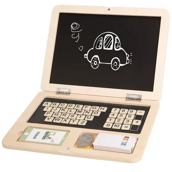 Jucărie Tooky - Laptop din lemn cu activități