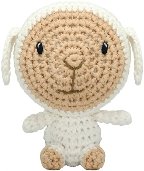 Jucărie tricotată manual Wild Planet - Oaie, 12 cm