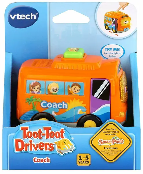 Jucărie Vtech - Mini cărucior, autobuz școlar