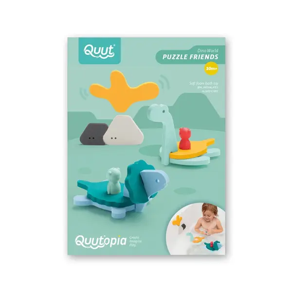 Jucarii de baie Quut Toys Lumea dinozaurilor din spuma