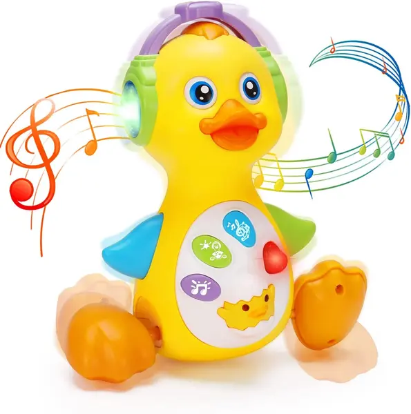 Jucarii Interactiva cu Miscare si Muzica - Prietenul Tau Vesel (Pinguin, Vacuta si Rata) Pinguin