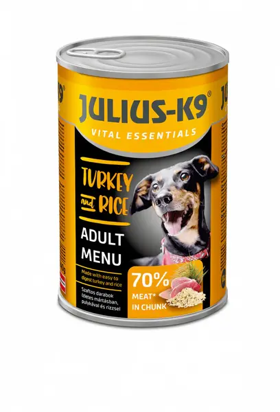 Julius K9 Dog - Hrana umeda super-premium - Curcan si Orez - 1240g 1240g