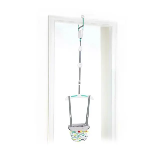 Jumper, Bright Starts, Utilizare usoara, Atasabil la tocul usii, Ajustabil, Pana la 12 kg, 6 luni+, Multicolor
