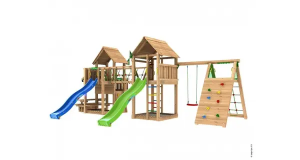 Jungle Gym Spatiu de joaca din lemn Mega Playtopia