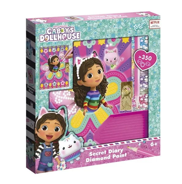 Jurnal de decorat cu pietricele Totum Gabby s Dollhouse