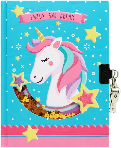 Jurnal secret cu cheie MP - Unicorn, 80 foi, sortiment