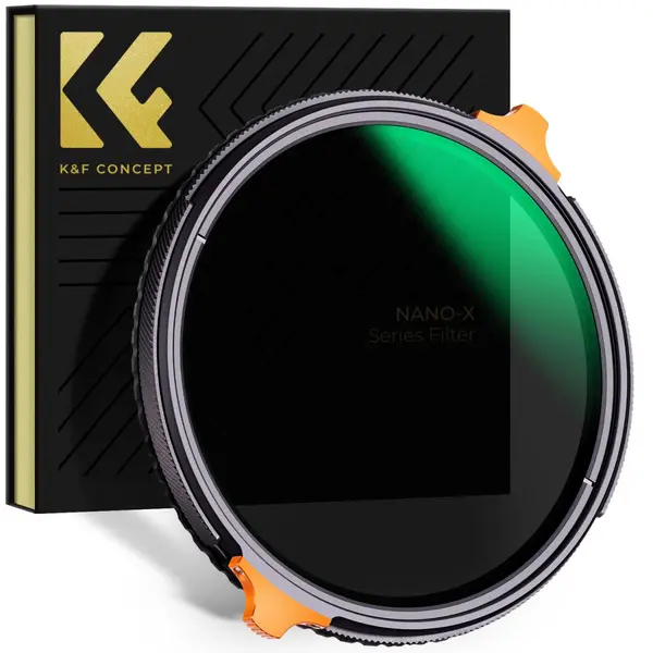 K&F 49mm Filtru ND Variabil ND4-ND64 (2-6 Stop) si CPL 2 in 1, Sticla Optica Japoneza, 28 Straturi Nano, Seria Nano-X