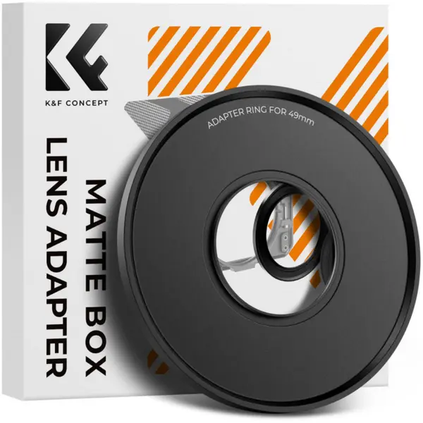 K&F 49MM Inel Adaptor Matte Box, Aluminiu Aviatic, Filet 49mm, Compatibil Exclusiv K&F Concept