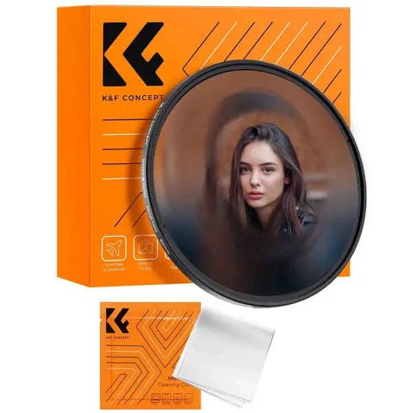 K&F 58mm Filtru Foto Spiral Halo, Sticla Optica, Efect Special, Rotire 360 Grade, Seria Nano-B