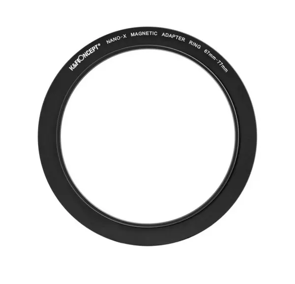 K&F 67-77mm Inel Adaptor Filtru Magnetic, Aluminiu Aviatic, Finisaj Negru Mat, Grosime Cadru 2.16mm