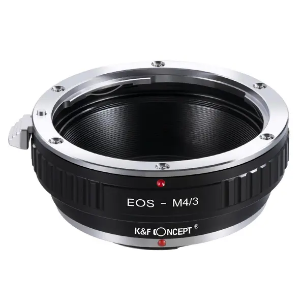 K&F Adaptor Montura Obiective Canon EF, EFS la Camere Micro 4/3 MFT, Constructie Alama si Aluminiu, Focus la Infinit