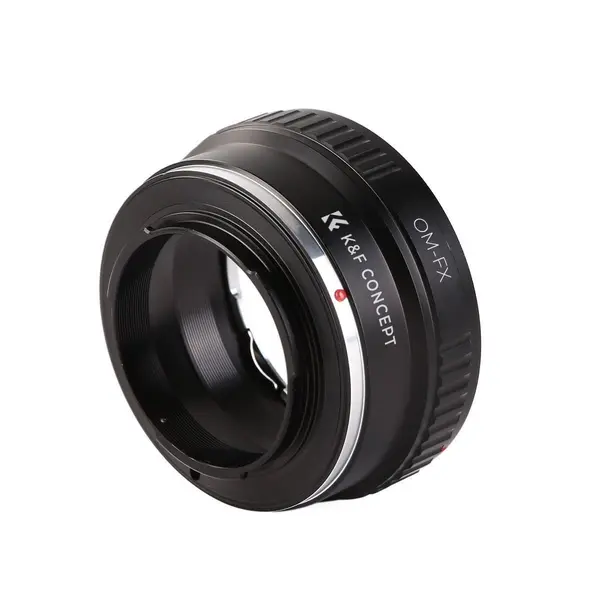 K&F Adaptor Montura Obiective Olympus OM la Fuji X, Constructie Alama si Aluminiu, Focus Infinit, Operare Manuala