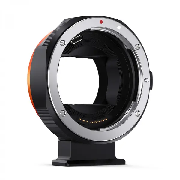 K&F Concept Adaptor EF/EF-S la Sony E, Focus Automat Electronic, Contacte Aurite, Stabilizare IS, Port Upgrade USB