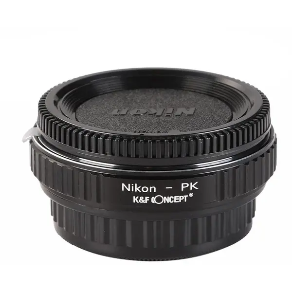 K&F Concept Adaptor montura K&F Concept Nikon-PK cu sticla optica de la Nikon F la Pentax K